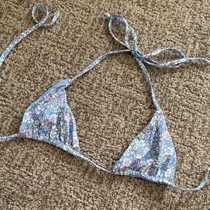 Frankie's Bikinis Blue Floral Bikini